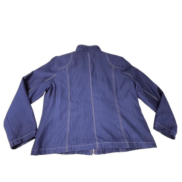 MONTEREY BAY Women's Navy Blue Windbreaker Set Jacket Size XL Pants Size PL - Picture 10 of 16